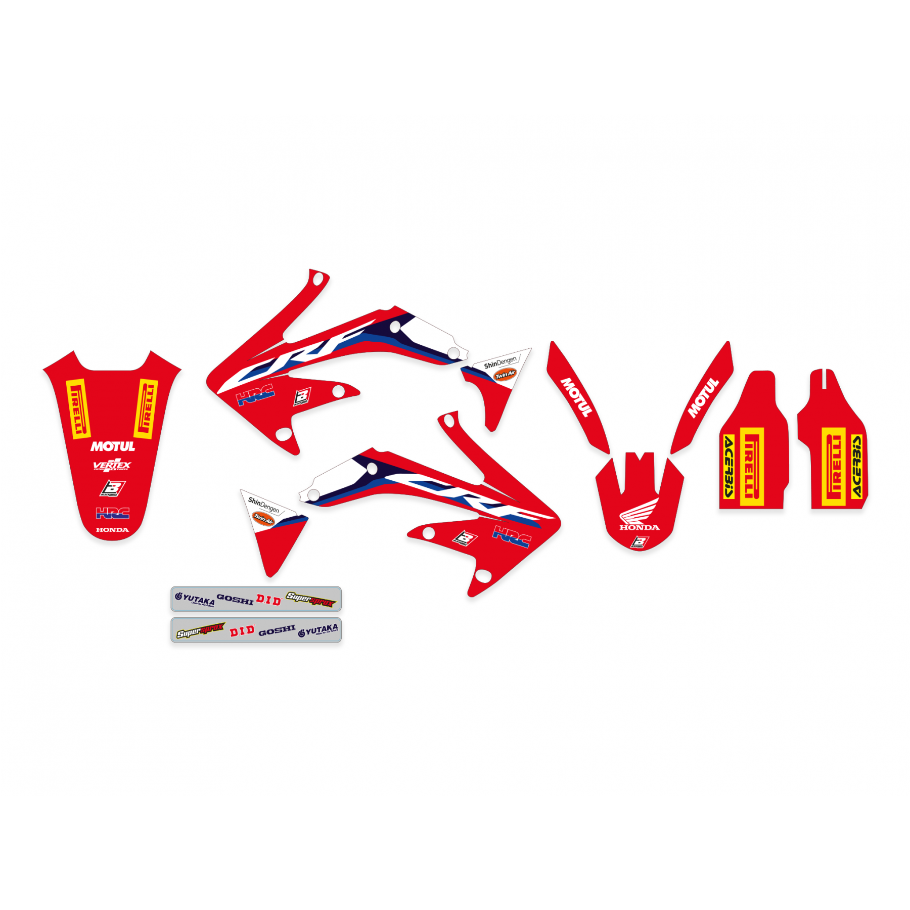 Blackbird stickerset Replica HRC 2020/2021 Honda CRF 450R 2005-2008