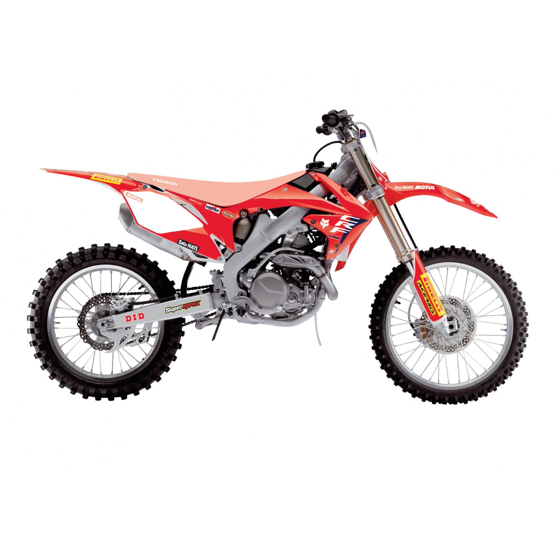Blackbird Stickerset 'Replica HRC Factory' Honda CRF 250R 2010-2013 & CRF 450R 2009-2012