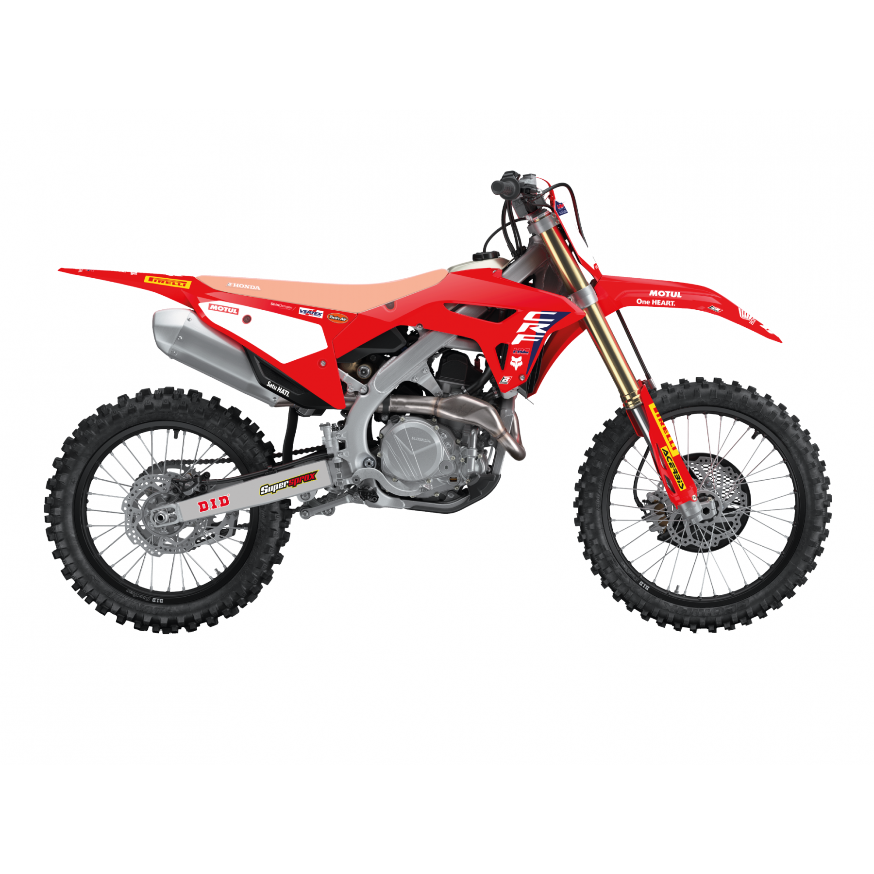 Blackbird Stickerset 'Replica HRC Factory' Honda CRF 250R 2018-2021 & CRF 450R 2017-2020