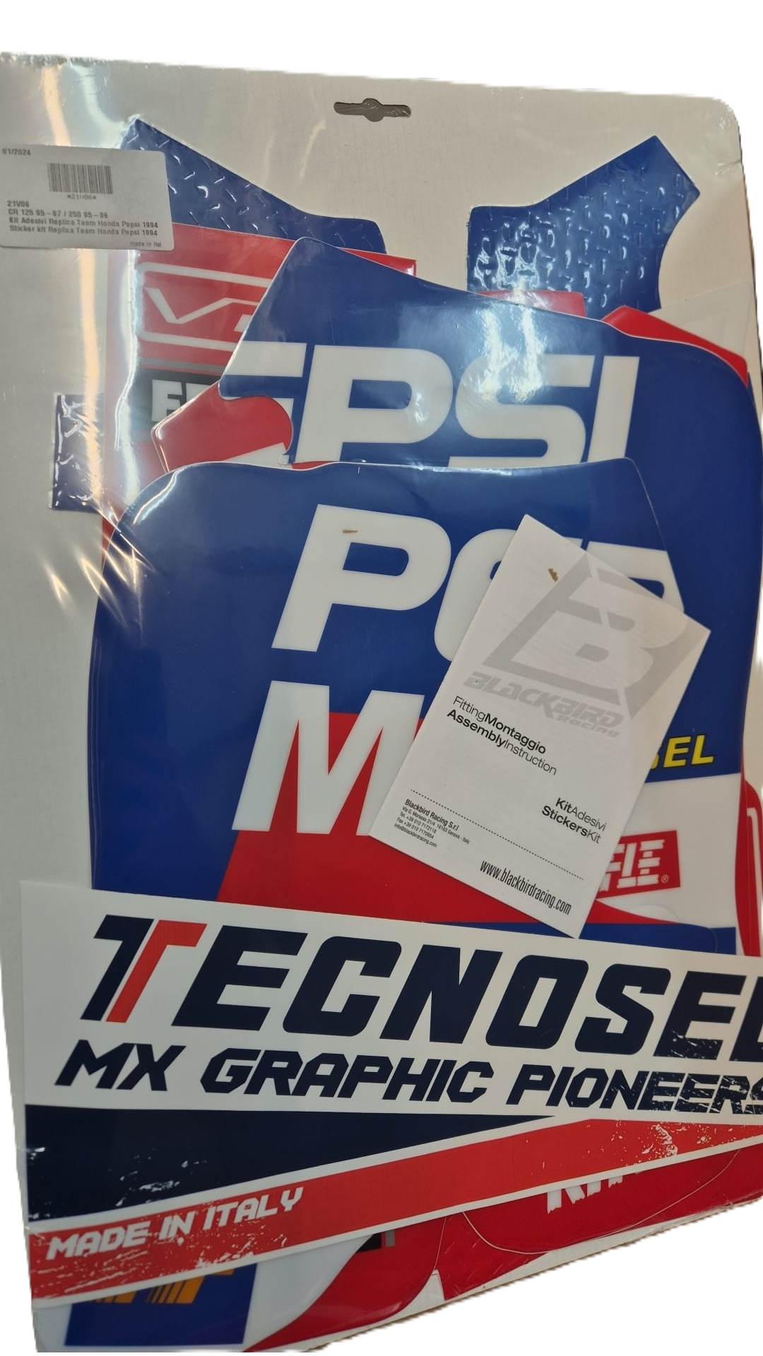 Blackbird stickerset Replica Team Honda Pepsi 1994 Honda CR 125R 1993-1997 & CR 250R 1992-1996