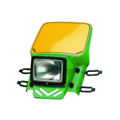 Cemoto enduro koplamp compleet Groen universeel