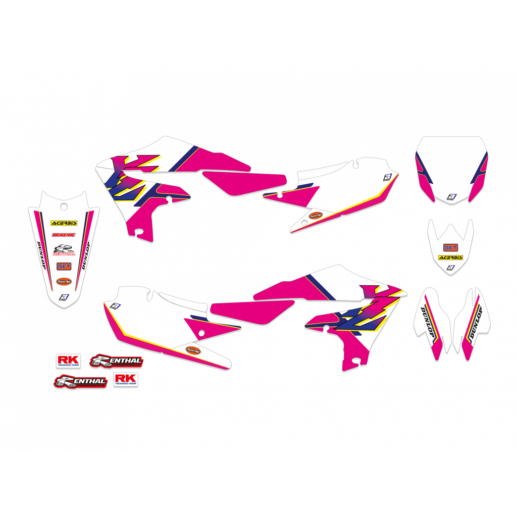 Blackbird stickerset met zadelovertrek Retro Yamaha YZ 250F 2019-2023 & YZ 450F 2018-2022