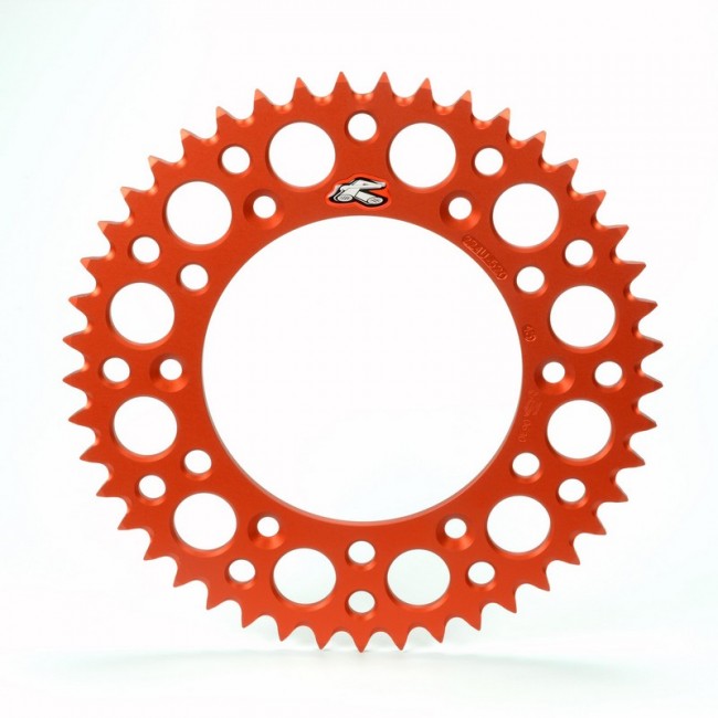 Renthal achtertandwiel 48 tands aluminum Oranje KTM SX/SX-F/EXC/EXC-F 90- & Husqvarna TC/FC/FE/TE 125/150/250/350/450/501 14-