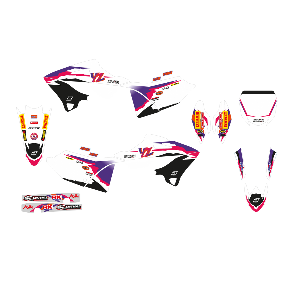 Blackbird stickerset Replica Team Factory 23 50th Anniversary Yamaha YZ 125/250 2022-2025
