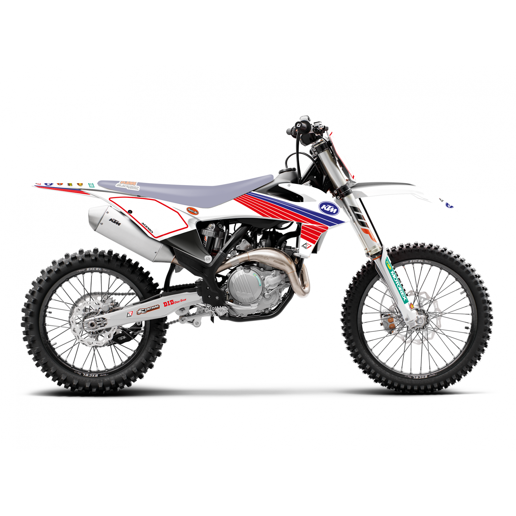 Blackbird Stickerset 'Retro' KTM SX/SXF 125-450 2019-2022 & EXC/EXC-F 250-500 2020-2023