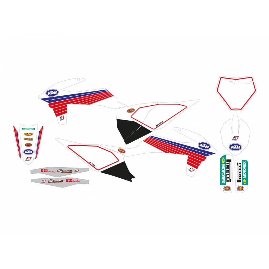 Blackbird Stickerset 'Retro' KTM SX/SXF 125-450 2019-2022 & EXC/EXC-F 250-500 2020-2023