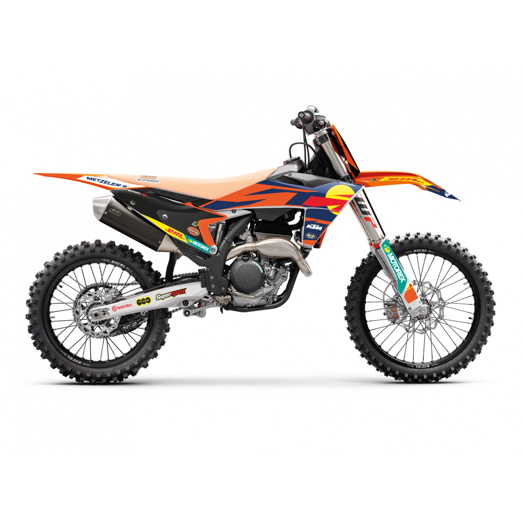 Blackbird Stickerset 'Replica KTM Factory 23' KTM SX/F 125/150/250/300/350/450 2023 & EXC/EXC-F 250-500 2024-