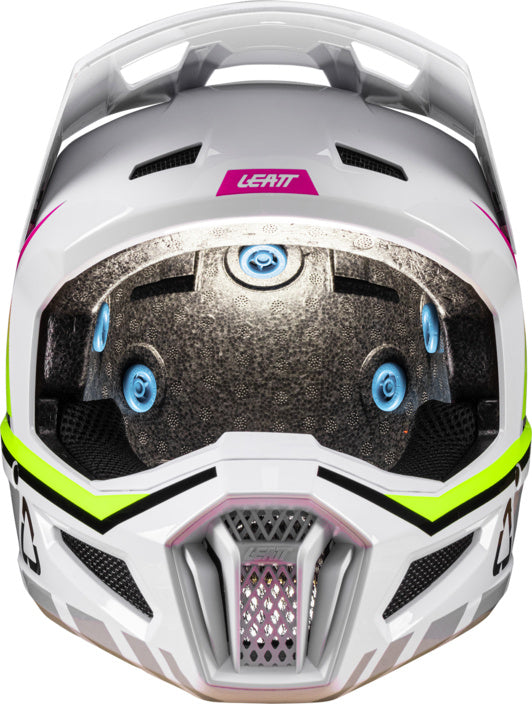 Leatt Crosshelm Moto 2.5 V26  Wit/Fluor Geel/Roze Volwassenen 2026 Collectie