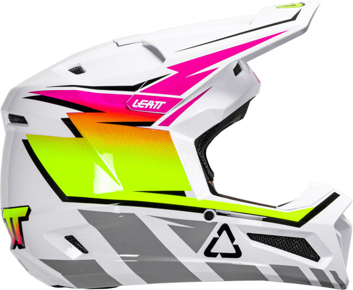 Leatt Crosshelm Moto 2.5 V26  Wit/Fluor Geel/Roze Volwassenen 2026 Collectie