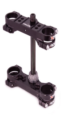 X-Trig Rocs kroonplaten met offset standaard zwart KTM SX 65 2024-2025 & Husqvarna TC 65 2024-2025 & Gas Gas MC 65 2024-2025