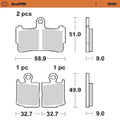 Moto Master voor remblokken Road Pro Sintered 407401