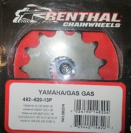 Renthal voortandwiel 14 tands staal Gas Gas EC 250F & EC 300F, Yamaha YZ 125 & YZ 250F & WR 250F, Fantic XX/XE 125