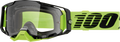 100% Armega Crossbril Neon Yellow - Clear lens ( 2026 collection )