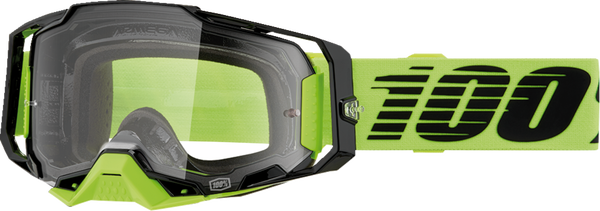100% Armega Crossbril Neon Yellow - Clear lens ( 2026 collection )