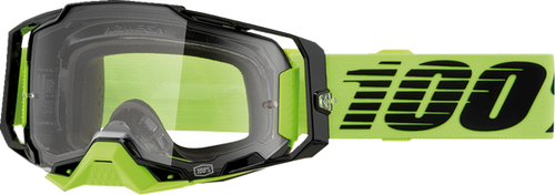 100% Armega Crossbril Neon Yellow - Clear lens ( 2026 collection )