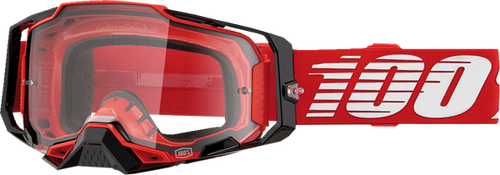 100% Armega Crossbril Rood - Heldere lens ( 2026 collection )
