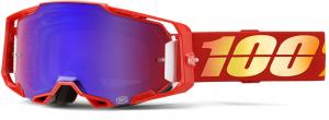 100% Armega Nuketown Crossbril - Rood / Blauw lens ( 2022 collectie )