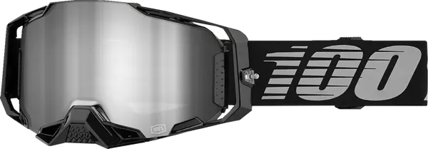 100% Armega Crossbril Black - Zilvere Spiegel lens ( 2026 collection )