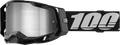 100% Racecraft 2 crossbril Zwart - Zilvere Spiegel Lens ( 2024 collectie )