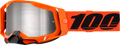 100% Racecraft 2 crossbril Oranje - Zilvere Spiegel Lens ( 2024 collectie )