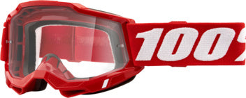 100% Accuri 2 Crossbril Rood - heldere lens ( 2025 collection )