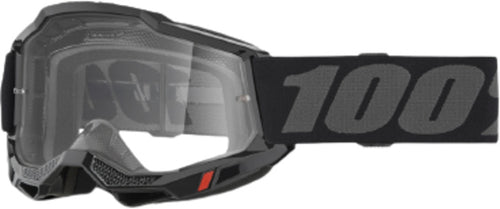 100% Accuri 2 Crossbril Zwart - clear lens (2025 collection)