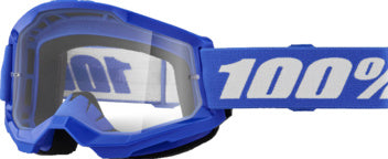 100% Strata 2 Crossbril Blauw - heldere clear lens ( 2026 collection )