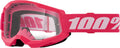 100% Strata 2 Crossbril Roze - heldere clear lens ( 2026 collection )
