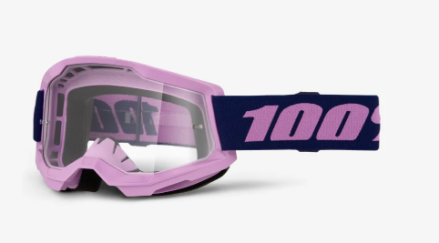 100% Strata 2 Crossbril Paars - heldere clear lens ( 2026 collection )