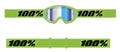 100% Strata 2 Crossbril Fluor Groen - Blauwe Spiegel lens ( 2026 collection )
