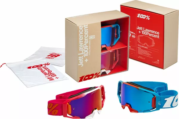 100% Armatic Jett Lawrence Limited Edition crossbrillen 2 pack