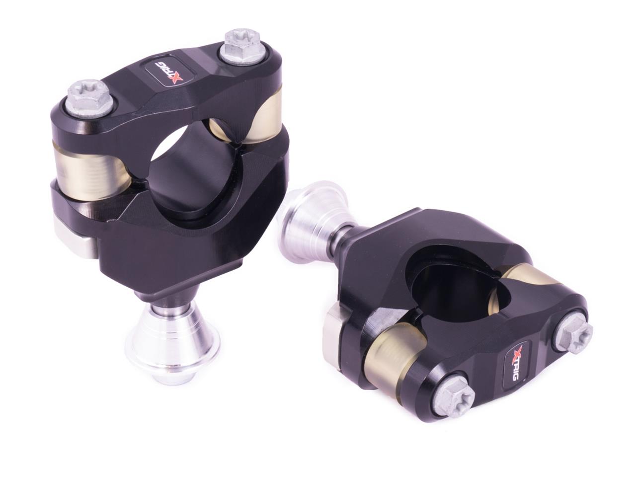 X-Trig stuurklemmen + stuurdempers voor OEM kroonplaten KTM/Husqvarna SX/SXF 125-450 16- & Husqvarna/Gas Gas ( M12 en voor 28,6mm )