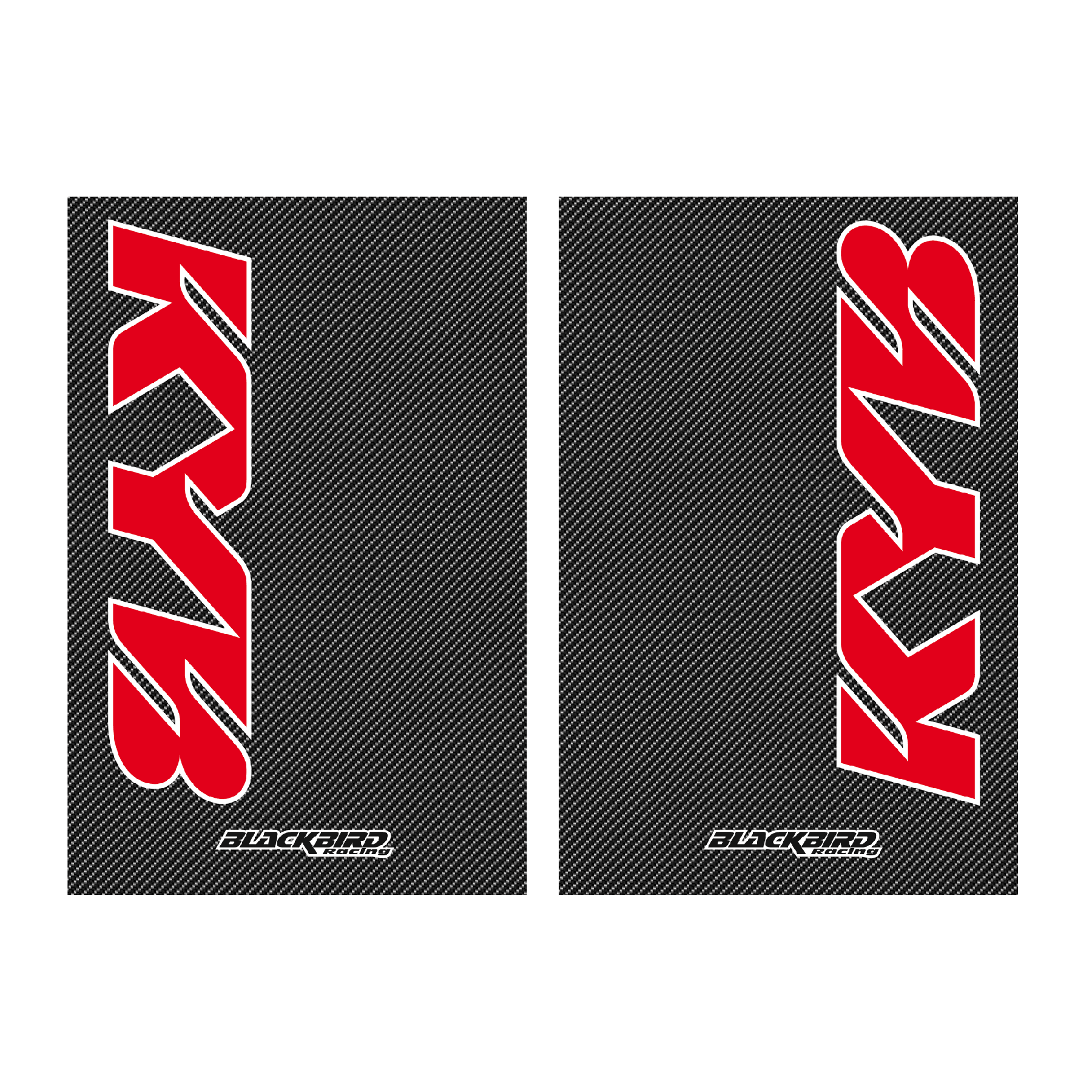 Blackbird voorvork stickers Kayaba/KYB carbon look