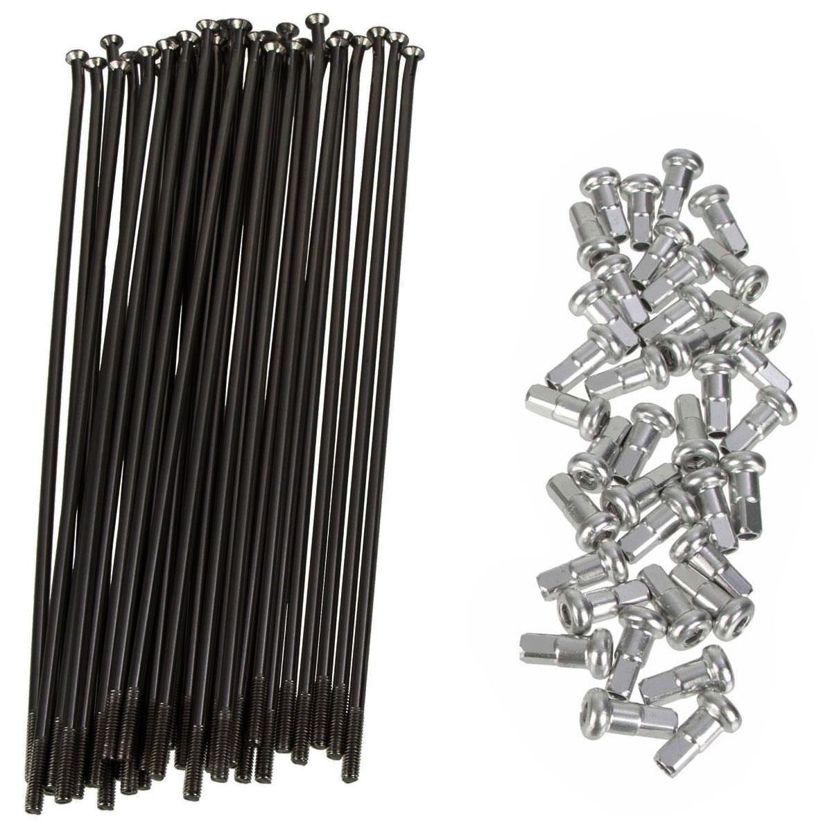 Haan Wheels Voorwiel spakenset zwart 21" 36 stuks + nippels voor Haan Wheels naaf Honda/Kawasaki/Suzuki/Yamaha