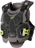 Alpinestars A-4 MAX Bodyprotector Zwart / Antraciet / Fluor Geel maat M / L