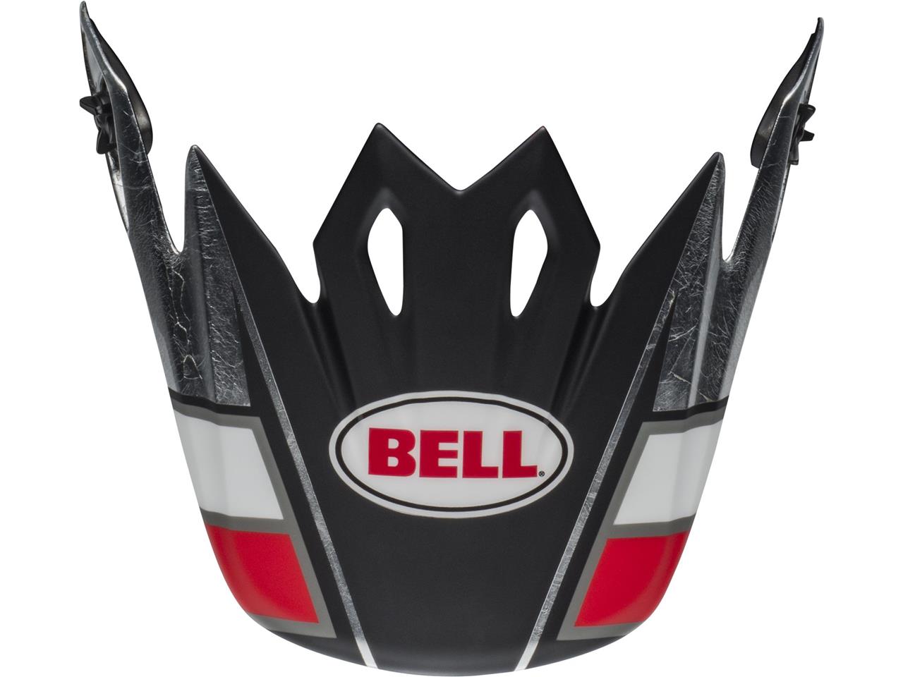 BELL Helmklep voor MX-9 Mips  Twitch Replica Matt Zwart / Rood / Wit