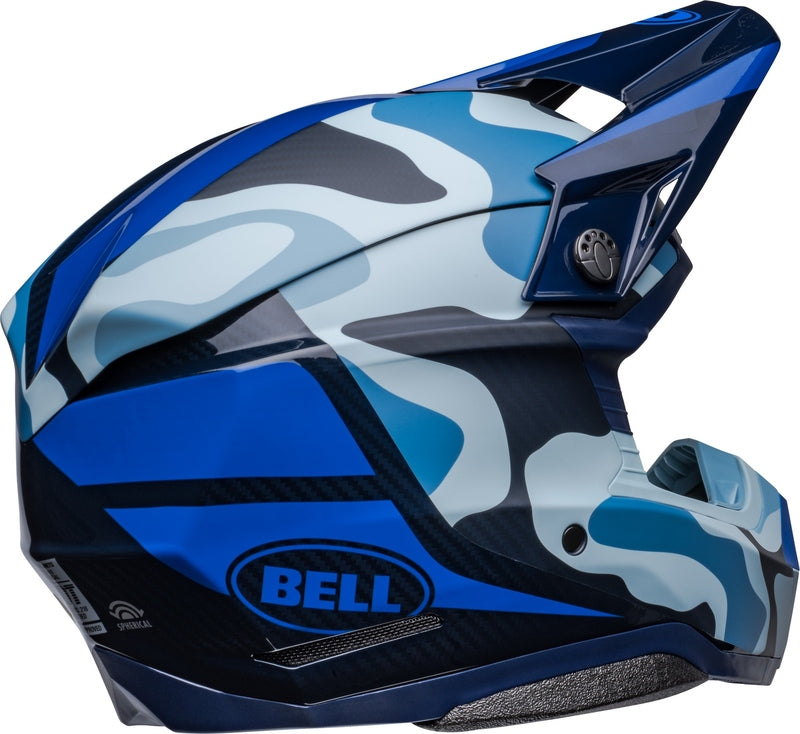 BELL Moto-10 Mips Spherical Helm Ferrandis Donker Blauw / Zwart / Licht blauw 2023 collectie ( limited edition ) ( Maat L )