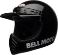 BELL Moto-3 Classic Crosshelm Gloss Zwart 2023 Collectie ( glans kleur )