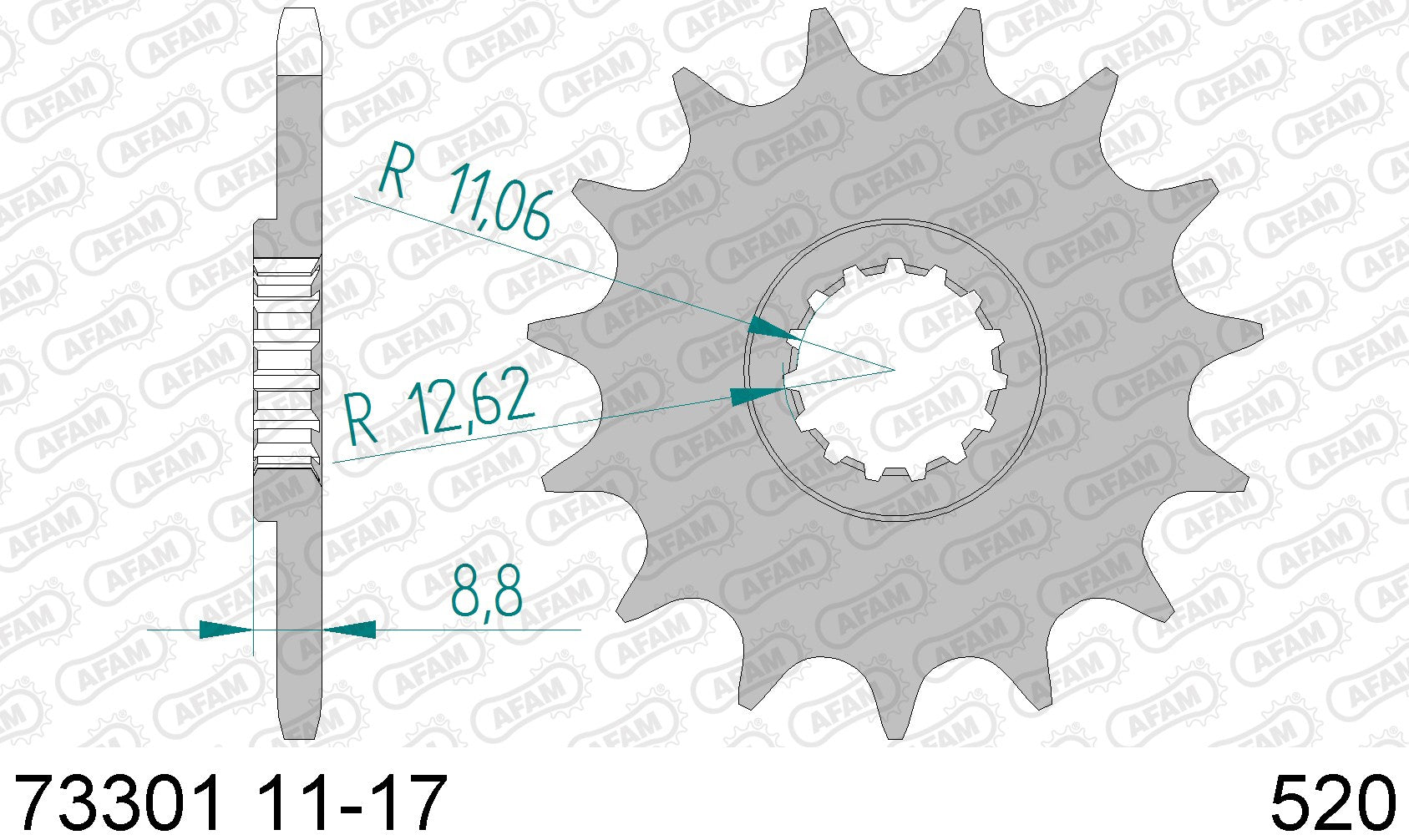 AFAM voortandwiel 13 tands KTM / Husqvarna