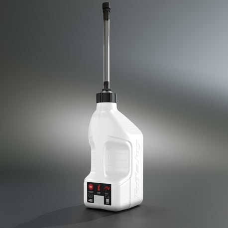 Tuff Jug brandstoftank wit standard cap en automatische stop tuit 10 liter ( GEN 3 )