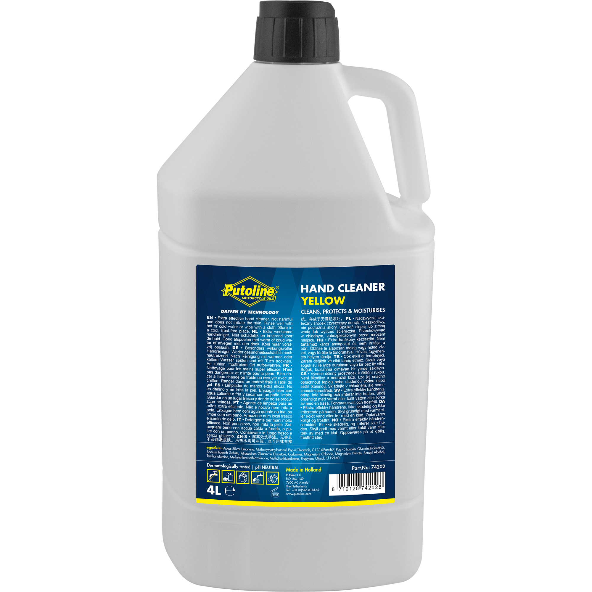 Putoline Hand Cleaner Yellow 4 Liter