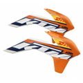 KTM OEM Factory EXC 2015 Radiator Kappen Oranje/Zwart KTM EXC 125/200/250/300/350/450/500 14-16 & SX/SX-F 125/150/250/350/450 13-15