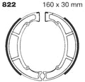 EBC Brake Shoe Water Grooved Series Maico ( remschoenen achterkant )