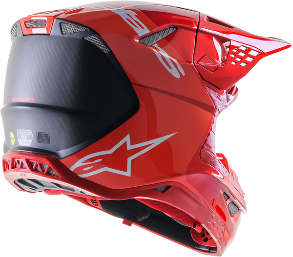 Alpinestars MX crosshelm Supertech M10 ( SM10 ) Fluor Rood ( 2024 collectie )