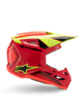 Alpinestars MX Jeugd/Kinderen crosshelm SM3 Fray Rood / Fluor Geel 2026 collectie