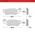 Moto Master voor remblokken Sinter Pro Yamaha, Beta, Gas Gas, Honda, Kawasaki, KTM, Suzuki