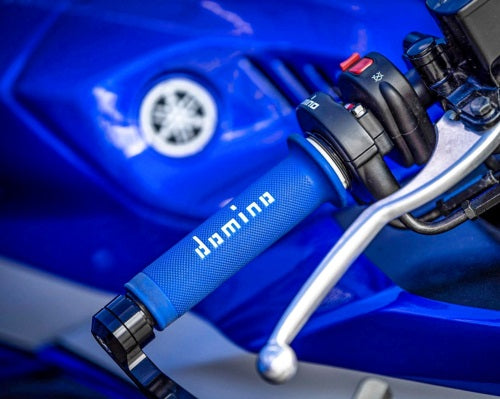 Domino wegmotor A010 handvaten Blauw / Wit