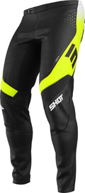 Shot MX Cross Broek Volwassen Contact Ionyx Fluor Geel Zwart 2026 Collectie