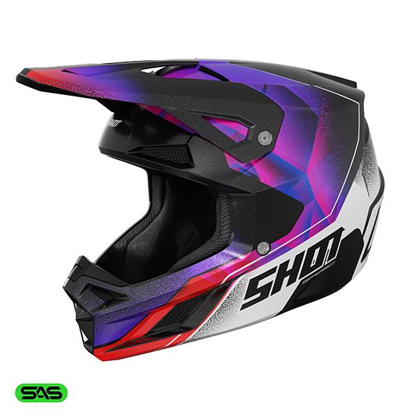 Shot MX Crosshelm Kinderen Speed Kid Olymp Pearly Paars 2026 Collectie