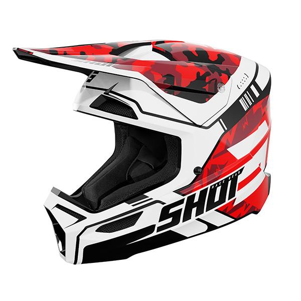 Shot MX Crosshelm Kinderen Flash Rood Glans 2026 Collectie